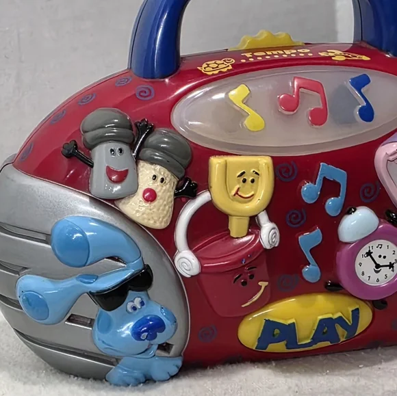 Vintage 2000 Blues Clues Musical Boom Box Toy With Lights & Changing Tempo - Picture 3 of 7